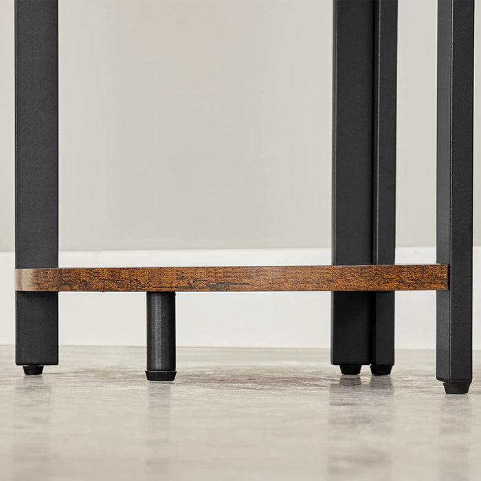 Eckregal mit 5 Ablagen, Bücherregal, Aufbewahrungsregal, multifunktional, für Wohnzimmer, Schlafzimmer, Büro, 30 x 30 x 150 cm, Industrie-Design