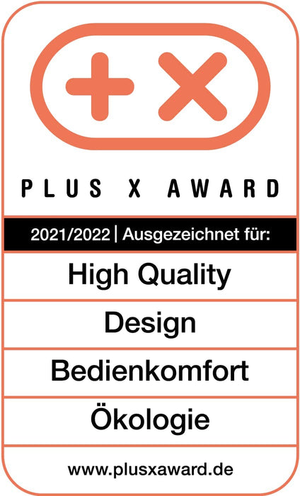 Eco Respect Reibe  200-W-Motor  3 verschiedene Kegel-Aufsätze  Eco-Design  9% recycelter Kunststoff  Schwarz