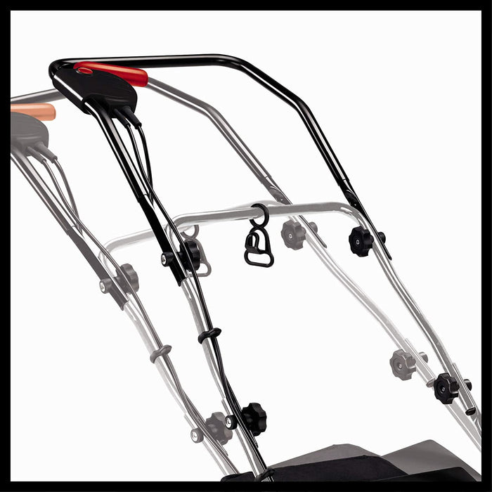 Einhell Elektro-Vertikutierer-Lüfter (1400 W, 33 cm Arbeitsbreite, 3-fach höhenverstellbar, 28 l, empfohlen für Flächen bis 400 m²), Schwarz Rot