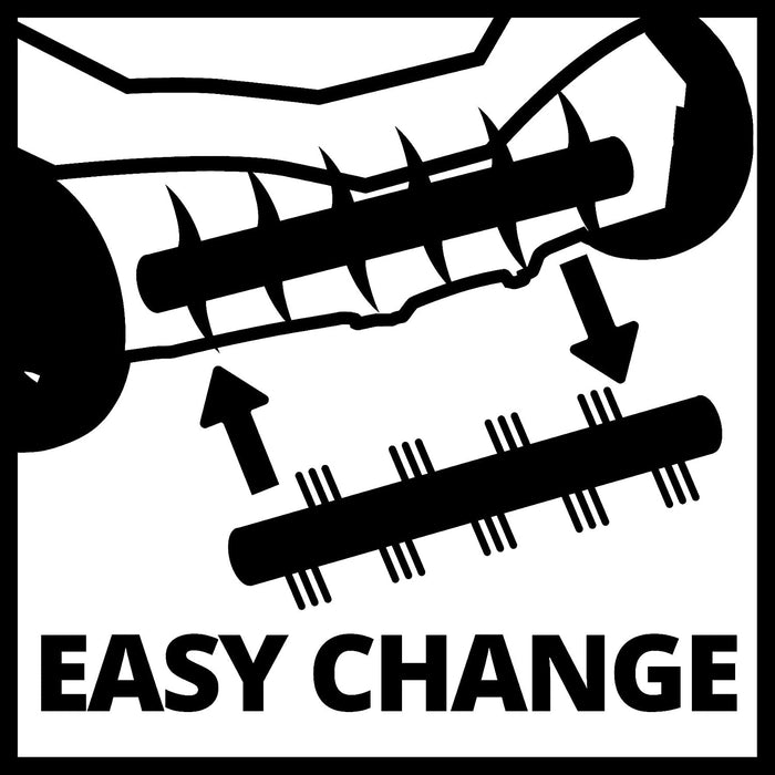 Einhell Elektro-Vertikutierer-Lüfter (230 V, bis 300 m², 1.2 W, 28l Fangsack, 31 cm Arbeitsbreite,kugelgelagerte Messerwalze + Lüfterwalze, 3 Stufen)