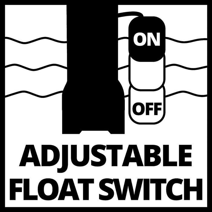 Einhell Schmutzwasserpumpe (790W, Ø35mm Fremdkörper, 20.000 L/h Förderleistung, Schwimmerschalter, Tragegriff, int. Kabelaufwicklung)