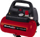 Einhell Kompressor (1100 W., max. 8 bar, 6 l-Tank, 185 l/min Ansaugleistung, Motordrehzahl 15000 min^-1, Druckminderer, Manometer, ölfrei)