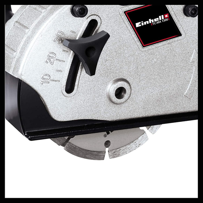 Einhell Mauernutfräse (1.320 W, Leerlaufdrehzahl 9.000 min-1, max. Nutbreite 26 mm, max. Nuttiefe 30 mm, inkl. 2x Trennscheibe Ø 125 mm)