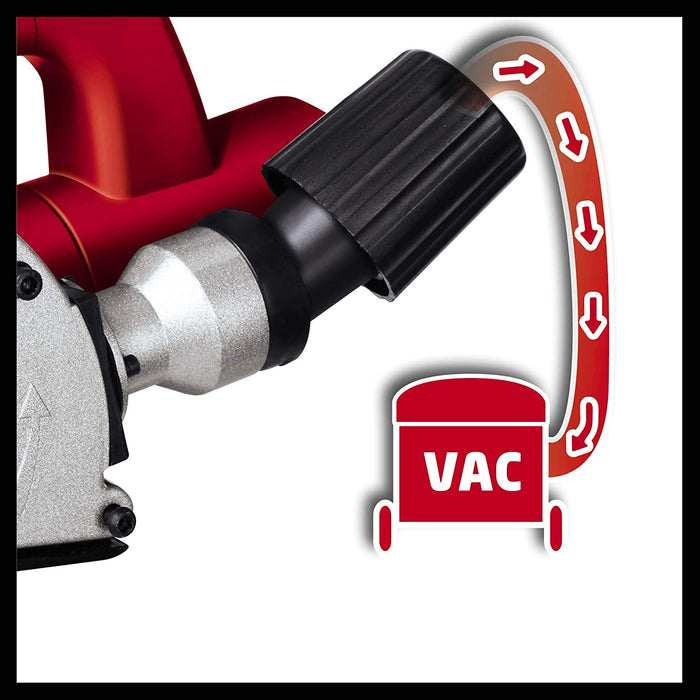 Einhell Mauernutfräse (1.320 W, Leerlaufdrehzahl 9.000 min-1, max. Nutbreite 26 mm, max. Nuttiefe 30 mm, inkl. 2x Trennscheibe Ø 125 mm)