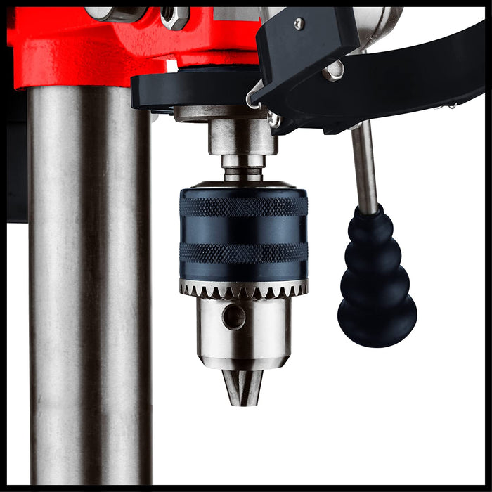 Einhell Säulenbohrmaschine (350 W, 580 - 2650 U./Min., 5-stufig anpassbare Drehzahl, dreiarmiges Bohrdrehkreuz, neig- und schwenkbarer)