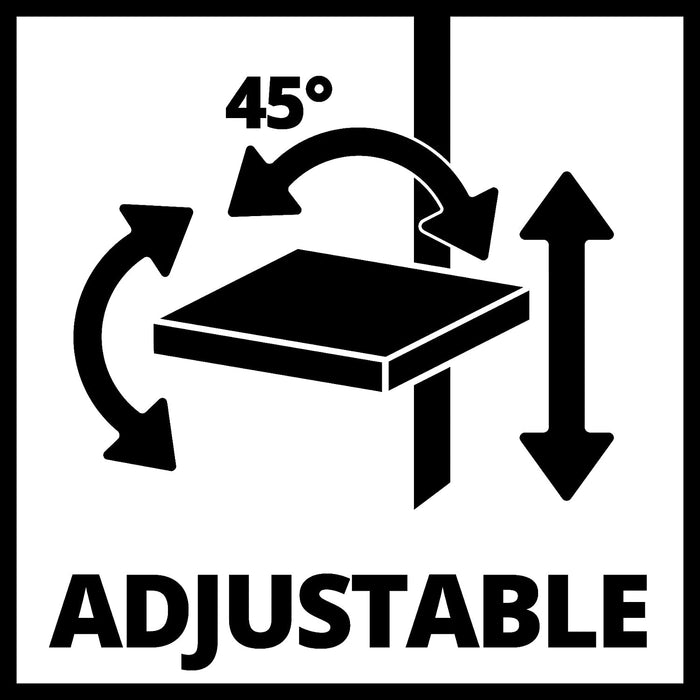 Einhell Säulenbohrmaschine (350 W, 580 - 2650 U./Min., 5-stufig anpassbare Drehzahl, dreiarmiges Bohrdrehkreuz, neig- und schwenkbarer)