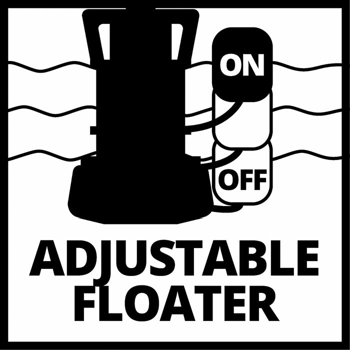 Einhell Schmutzwasserpumpe GE-DP 7330 LL ECO (730 W, Ø 30 mm Fremdkörper, 16.5 L/h Förderleistung, Absaugniveau-Regelung, Schwimmerschalter)