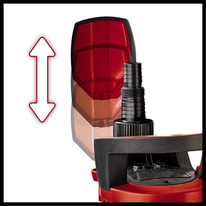 Einhell Schmutzwasserpumpe GE-DP 7330 LL ECO (730 W, Ø 30 mm Fremdkörper, 16.5 L/h Förderleistung, Absaugniveau-Regelung, Schwimmerschalter)