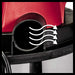 Einhell Nass-Trockensauger (1.250 W Leistung, 36mm Schlauchsystem, 12 l Edelstahlbehälter, Schaumstofffilter, umfangr. Düsenzubehör), Rot, Schwarz, Weiss