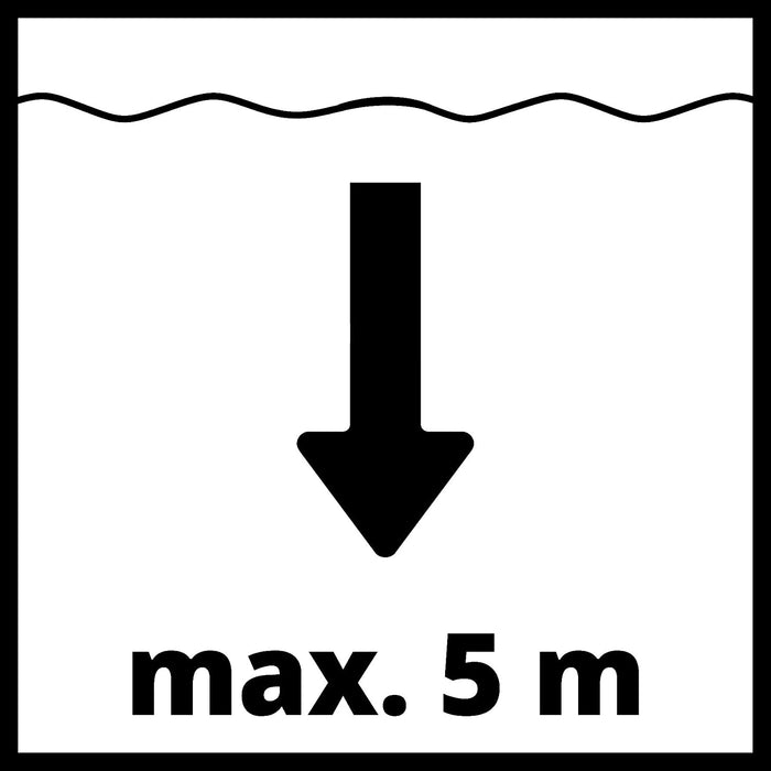 Einhell Tauchpumpe (270 W, max. 6.800 l/Std., bis zu 5 mm Partikelgröße, einstellbarer Schwimmschalter, inkl. Universalanschluss Außengewinde)