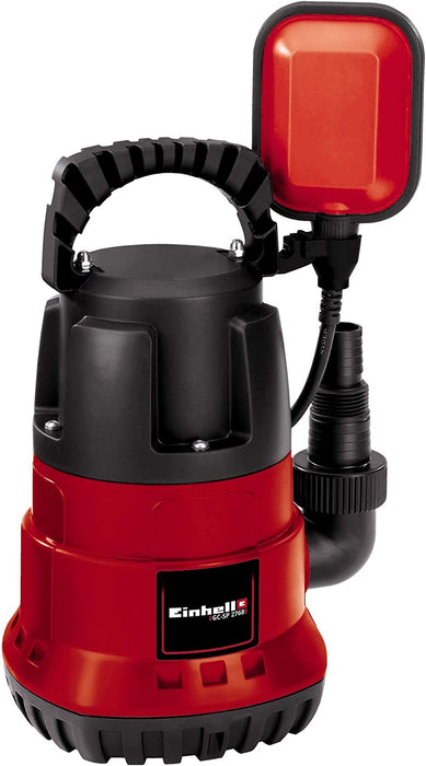 Einhell Tauchpumpe (270 W, max. 6.800 l/Std., bis zu 5 mm Partikelgröße, einstellbarer Schwimmschalter, inkl. Universalanschluss Außengewinde)