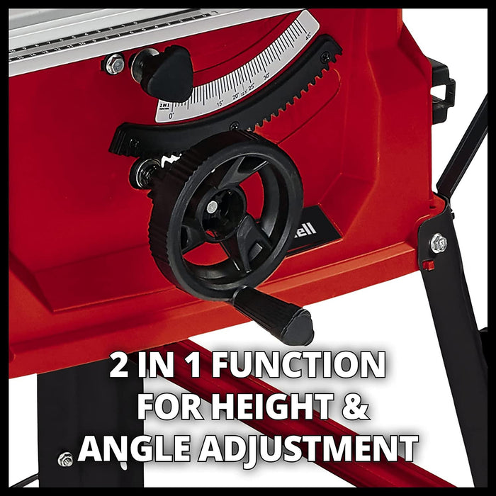 Einhell Tischkreissäge, (max. 2.000 Watt, Verstellung für Höhe/Neigung des Präzisionssägeblatts, Parallelanschlag, Winkelanschlag +/- 60°)