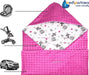 Einschlagdecke 100% Baumwolle 85x85cm Kuscheldecke für Kinderwagen Babyschale universal Baby Decke doppelseitig Babydecke Buggy Autositz