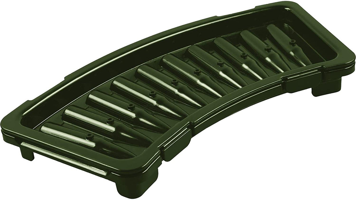 Eiswürfel in Patronenform mit Deckel, Kunststoff, Grün