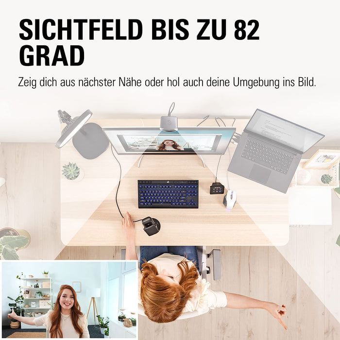 Facecam - Full-HD-Webcam (1080p60) für Streaming, Gaming, Videokonferenzen, Sony-Sensor, fortgeschrittene Lichtkorrektur, Bedienung wie bei einer DSLR