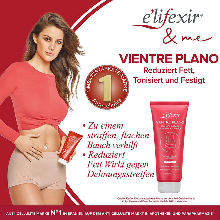 Creme EffektflacherBauch | HautstraffendeundAnti-Cellulite | Bauch und eine straffe und tonisierte Haut. | 200ml