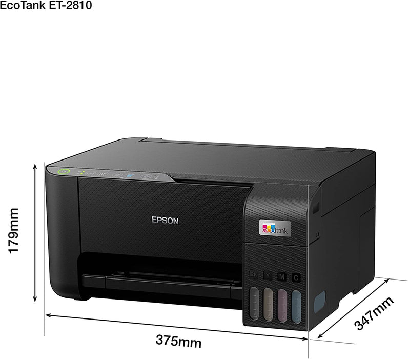 Epson EcoTank  nachfüllbares 3-in-1 Tintenstrahl Multifunktionsgerät (Kopierer, Scanner, Drucker, DIN A4, WiFi, USB 2.0), großer Tintentank