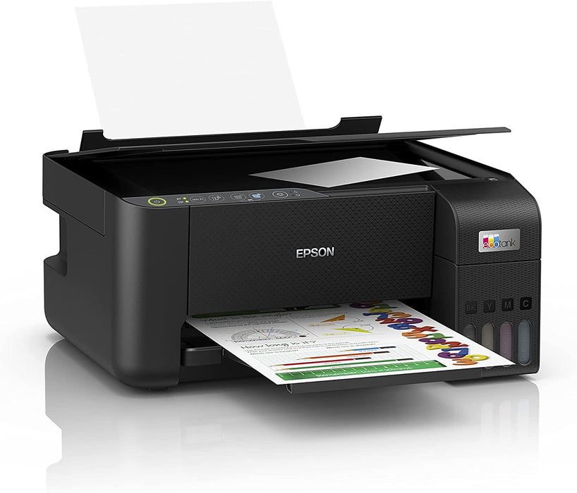 Epson EcoTank  nachfüllbares 3-in-1 Tintenstrahl Multifunktionsgerät (Kopierer, Scanner, Drucker, DIN A4, WiFi, USB 2.0), großer Tintentank