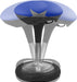 Ergonomischer Sitzhocker, Arbeitshocker, Bürohocker mit Schwingeffekt, Sitzhöhenverstellung, Bezug blau