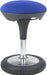 Ergonomischer Sitzhocker, Arbeitshocker, Bürohocker mit Schwingeffekt, Sitzhöhenverstellung, Bezug blau