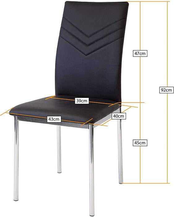 Esszimmerstühle 2er Set Verona, Beige - Edles Italienisches Design, Kunstleder-Bezug, bequemer Polsterstuhl - Moderner Küchenstuhl, Stuhl Esszimmer 