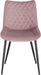 Esszimmerstühle 2er Set Küchenstuhl Polsterstuhl Wohnzimmerstuhl Sessel mit Rückenlehne, Sitzfläche aus Samt, Metallbeine, Rosa