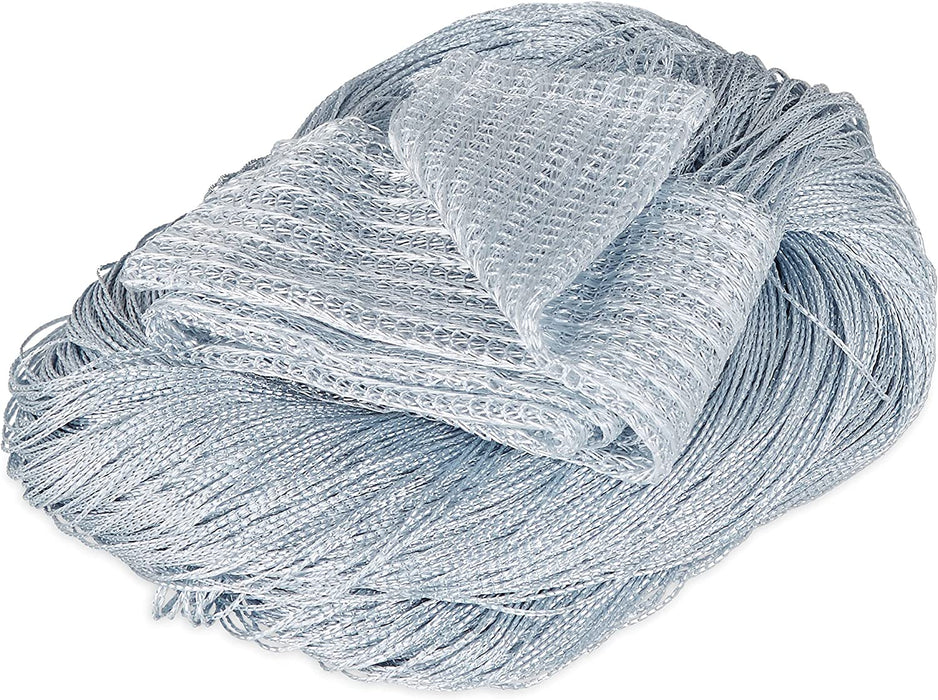 Fadenvorhang, 145x245 cm, mit Tunneldurchzug, kürzbar, für Türen & Fenster, Fadenvorhang Silber, waschbar, 100 Polyester