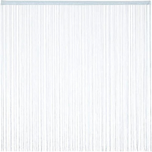 Fadenvorhang, 145x245 cm, mit Tunneldurchzug, kürzbar, für Türen & Fenster, Fadenvorhang Silber, waschbar, 100 Polyester