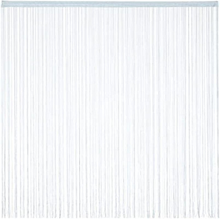 Fadenvorhang, 145x245 cm, mit Tunneldurchzug, kürzbar, für Türen & Fenster, Fadenvorhang Silber, waschbar, 100 Polyester