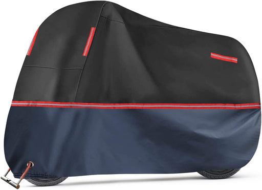 Fahrradabdeckung,wasserdichte Fahrradabdeckungen Schneeregen UV Windschutz Hochleistungs-Fahrradabdeckung für alle Fahrräder mit Sperrlöchern