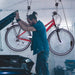 Fahrradlift, bis 20 kg, max. Deckenhöhe 4 m, Fahrrad Deckenhalterung mit Flaschenzug, Garage, Keller, schwarz