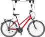Fahrradlift, bis 20 kg, max. Deckenhöhe 4 m, Fahrrad Deckenhalterung mit Flaschenzug, Garage, Keller, schwarz