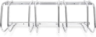 Fahrradständer, Für 4 Fahrräder, Boden- und Wandmontage, Mehrfachständer, HBT: ca. 26 x 100 x 32 cm, silber