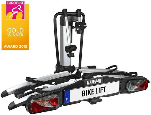 Fahrradträger BIKE LIFT, E-Bike geeignet, komplett vormontiert, elektrische Absenkung, Diebstahlschutz, für 2 Fahrräder, für Anhängerkupplung