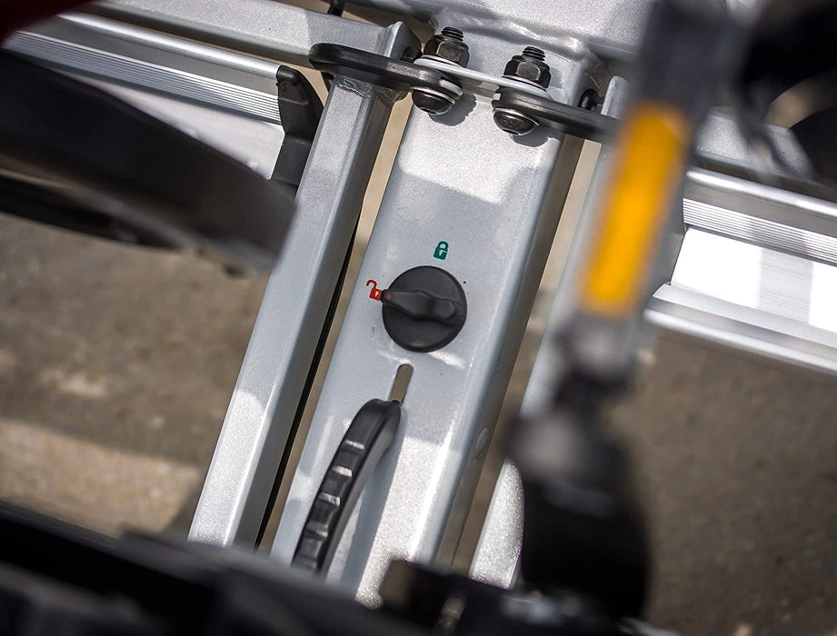 Fahrradträger PREMIUM, E-Bike geeignet, komplett vormontiert, Diebstahlschutz, für 2 Fahrräder, für Anhängerkupplung