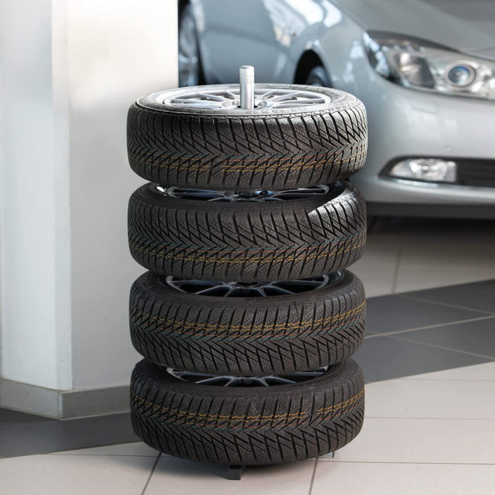 Felgenbaum, zur schonenden Lagerung von 4 Autoreifen samt Felgen bis Reifenbreite 225 mm