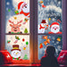 Fensterbilder Weihnachten, Weihnachtsdeko Fensteraufkleber PVC Fensterdeko Fenstersticker Selbstklebend Fensterfolie für Türen Schaufenster Vitrinen