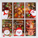Fensterbilder Weihnachten, Weihnachtsdeko Fensteraufkleber PVC Fensterdeko Fenstersticker Selbstklebend Fensterfolie für Türen Schaufenster Vitrinen