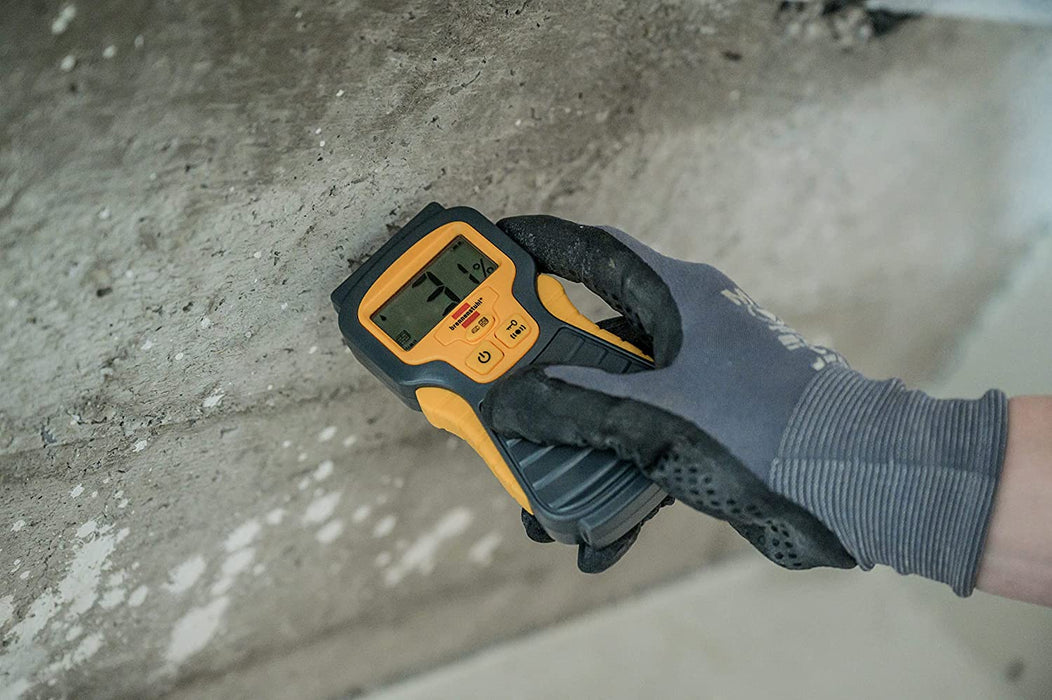 Feuchtigkeits-Detector MD (Feuchtigkeitsmessgerät/Feuchtigkeitsmesser für Holz oder Baustoffen, mit LCD-Display), ohne Batterie