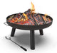 Feuerschale Feuerkorb Feuerstelle für Heizung, Garten, Camping, Terrasse, Ø 60 cm, Schwarz