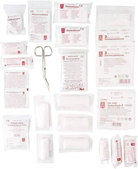 First Aid Only Verbandtasche für Auto, KFZ DIN 13164, blau, P-10019