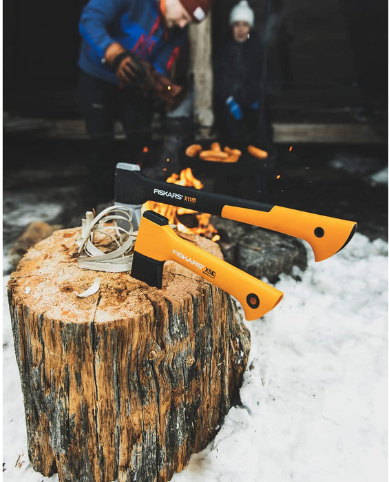 Freizeitbeil, Inklusive Klingen- und Transportschutz, Länge 23 cm, Antihaftbeschichtet, Hochwertige Stahl-Klinge/Glasfaserverstärkter Kunststoff-Stiel