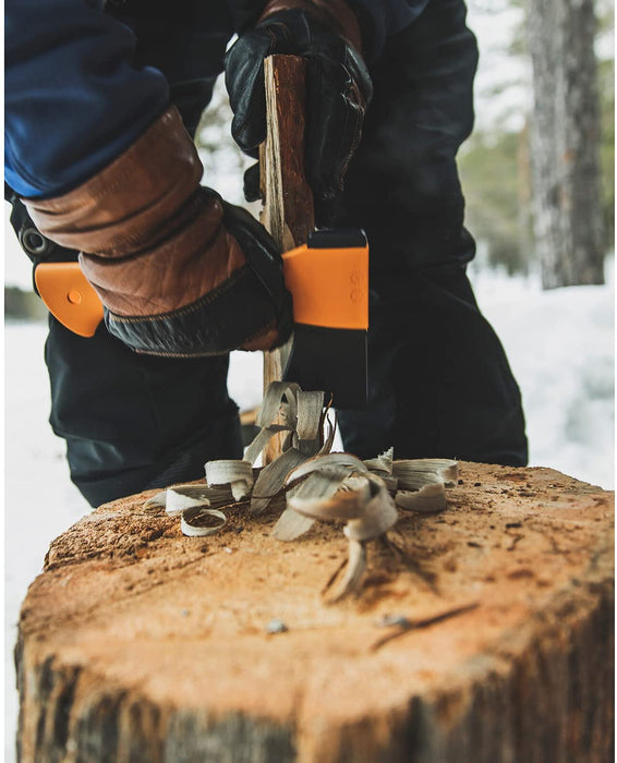 Freizeitbeil, Inklusive Klingen- und Transportschutz, Länge 23 cm, Antihaftbeschichtet, Hochwertige Stahl-Klinge/Glasfaserverstärkter Kunststoff-Stiel