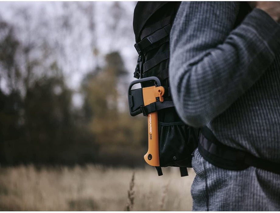 Freizeitbeil, Inklusive Klingen- und Transportschutz, Länge 23 cm, Antihaftbeschichtet, Hochwertige Stahl-Klinge/Glasfaserverstärkter Kunststoff-Stiel