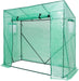 Foliengewächshaus Gewächshaus für Tomaten, mit Gitternetzfolie und Fernster für Garten zur Aufzucht, Schrägdach, Grün, 200 x 80 x 173/143cm