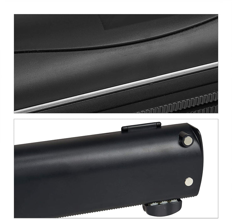 Folienschneider 2er Set, für Alu- & Frischhaltefolie, Sichtfenster, glattes Abtrennen, Folienabroller, schwarz, 5 x 37 x 8 cm