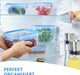 Frischhaltedose Mealprep-Set | 5-teiliges Set | Vorratsdosen | 0,8 Liter | 100% dicht + hygienisch | Frische Dichtung | Spülmaschinen-, Mikrowellen-, und Gefriergeeignet