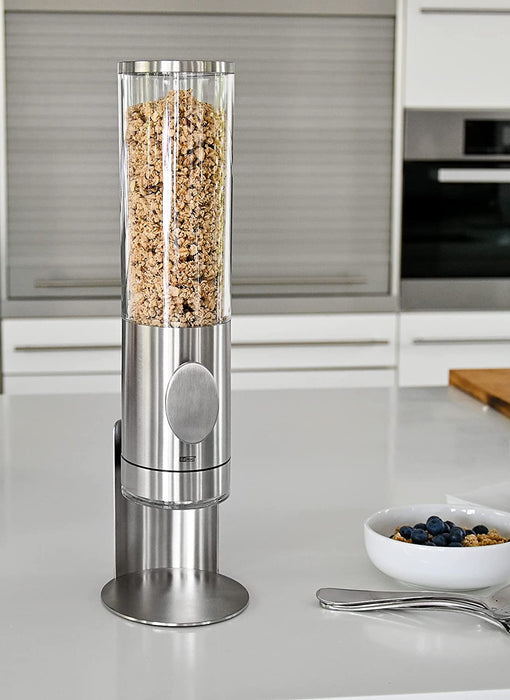 Frühstück Cerealien-/ Müslispender mit Ständer DEPOSITO (ohne Inhalt), Edelstahl/Acryl