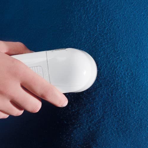 Fusselentferner, Fusselrasierer inklusive Abstandshalter für gröbere Wolloberflächen, tragbarer und kompakter Flusenrasierer