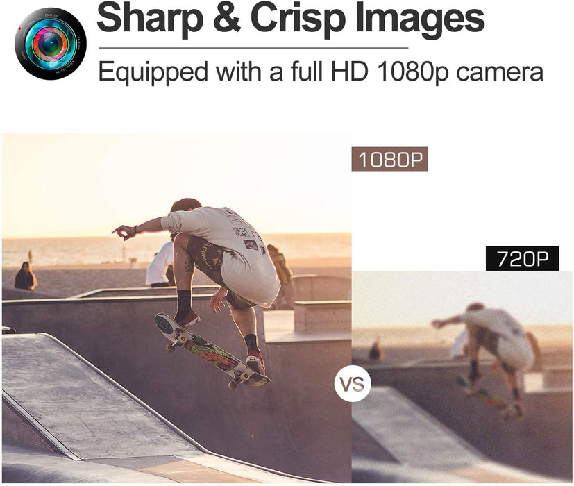 GPS-Drohne mit HD-Kamera 1080p für Anfänger, RC Quadrocopter Drohnen FPV mit GPS RTH Funktion / 32 Minuten Flug / Folge mir Funktion ( zwei Batterien )